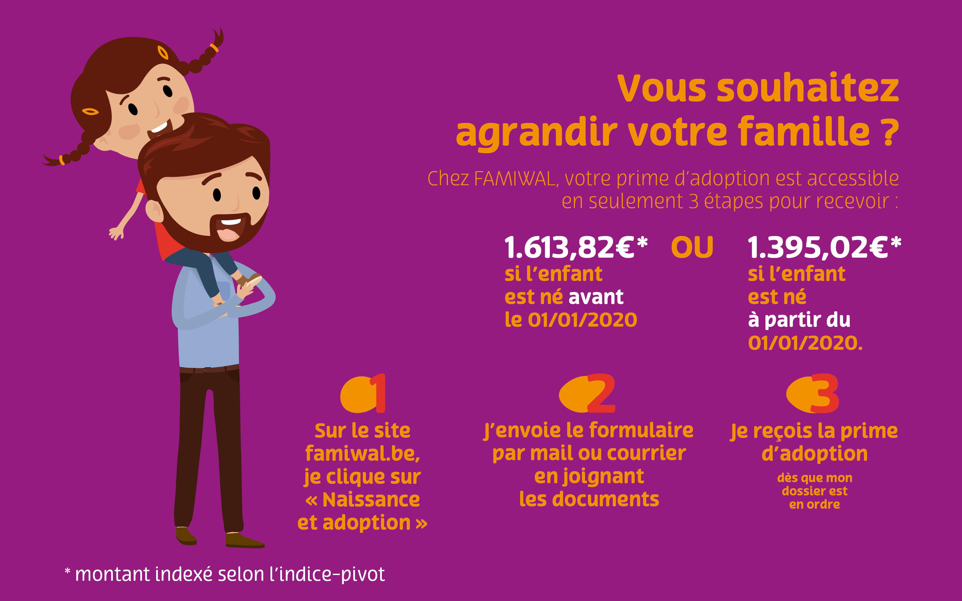 étapes demande de prime d'adoption